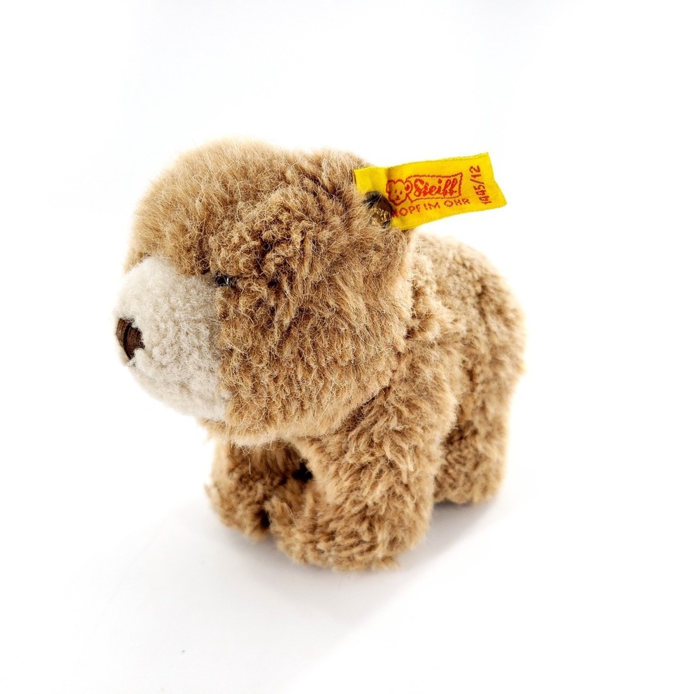 Vintage Steiff Browny Teddy Bear Cub #1445/12 Plush Stuffed Animal w/ Ear Button